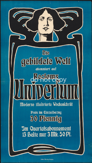1901circaanonymWerbungDiegebildeteWeltabonniertaufReclamsUniversum