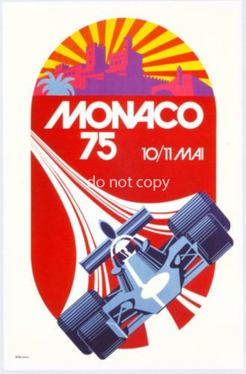 1975 Großer Preis von Monaco Poster