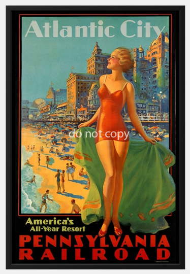 Atlantic City Vintage Poster2