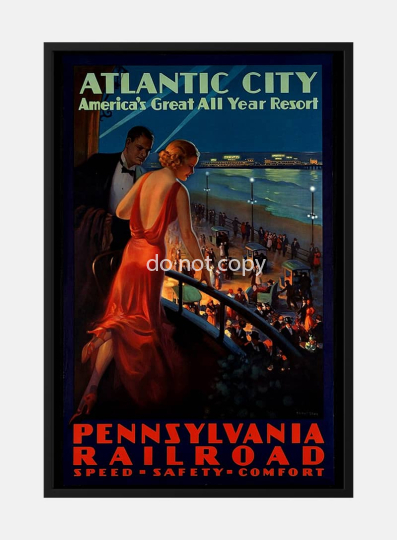 Atlantic City Vintage Poster3