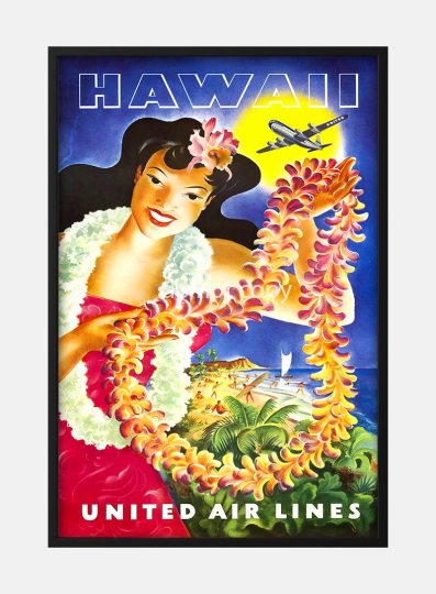 Hawaii Vintage Poster