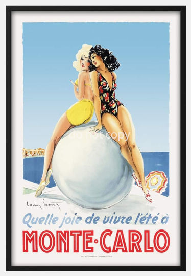 Monte Carlo Vintage Poster
