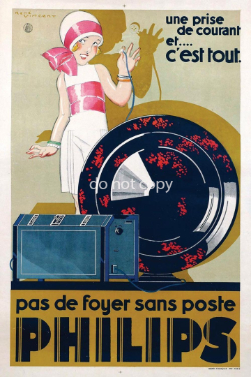 Philips (radio system with bakelite loudspeaker)