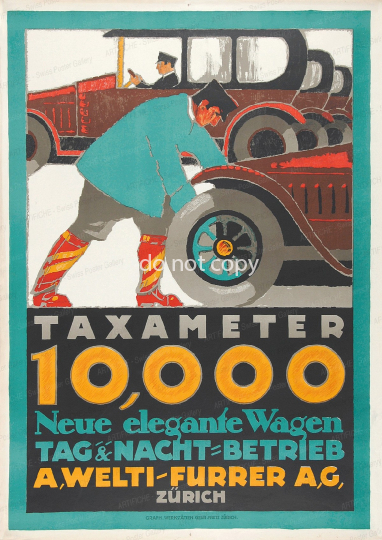 TAXAMETER – 10,000 – Neue elegante Wagen – A