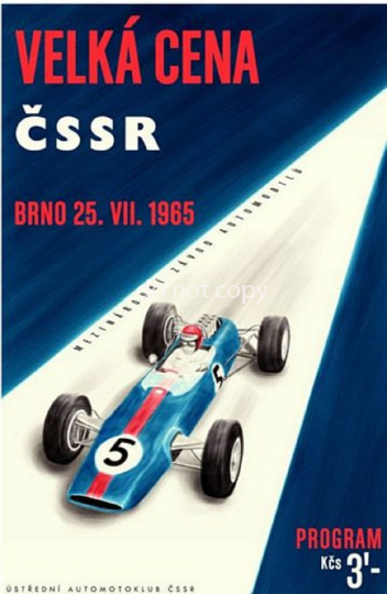 Vintage 1965 Tschechoslowakei Motor Racing