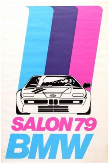 Vintage 1979 BMW Sportwagen Poster