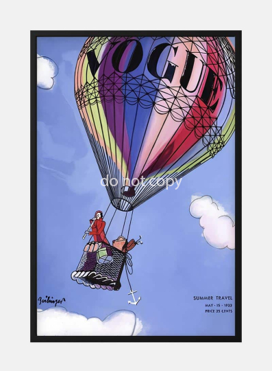 Vintage Vogue Magasin Cover 1933 Poster